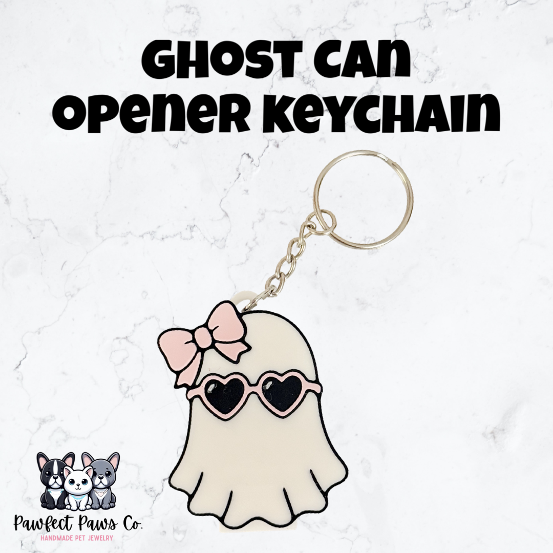 Cute Ghost Can Opener Keychain