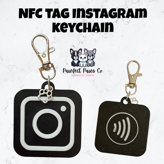 NFC Instagram Handle Keychain