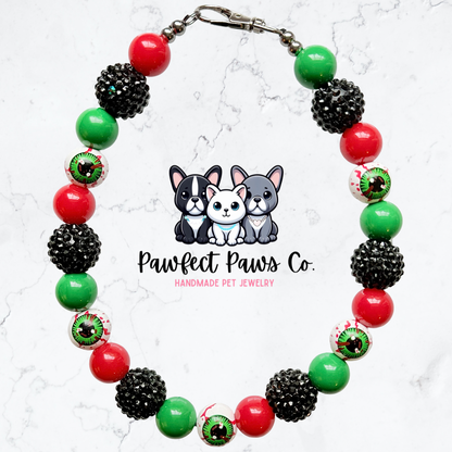 Eyes on You!* Beaded Dog/Cat Collar Necklace!