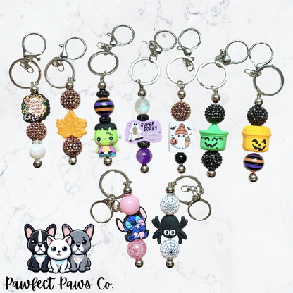 Luxury Spooky Beaded Pen, Keychain or Badge Reel!