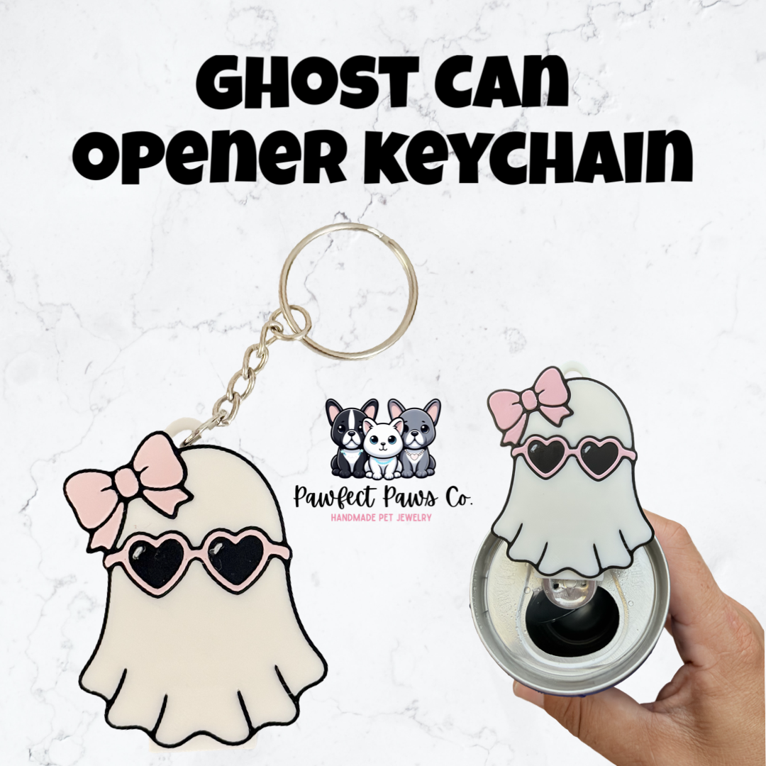 Cute Ghost Can Opener Keychain