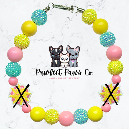 *Splash in the Sun* Custom Beaded Dog/Cat Necklace