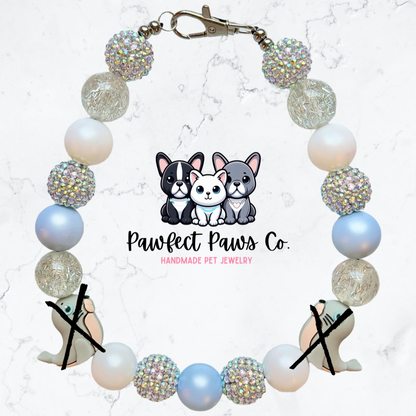 Beach Bum* Custom Sparkle Beaded Dog/Cat Collar Necklace!