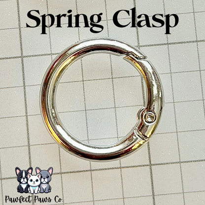 Choose O-Ring (Spring clasp or closed). ADD ON: Collar Strength Upgrade
