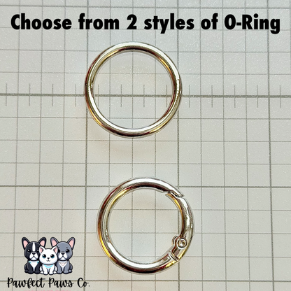 Choose O-Ring (Spring clasp or closed). ADD ON: Collar Strength Upgrade