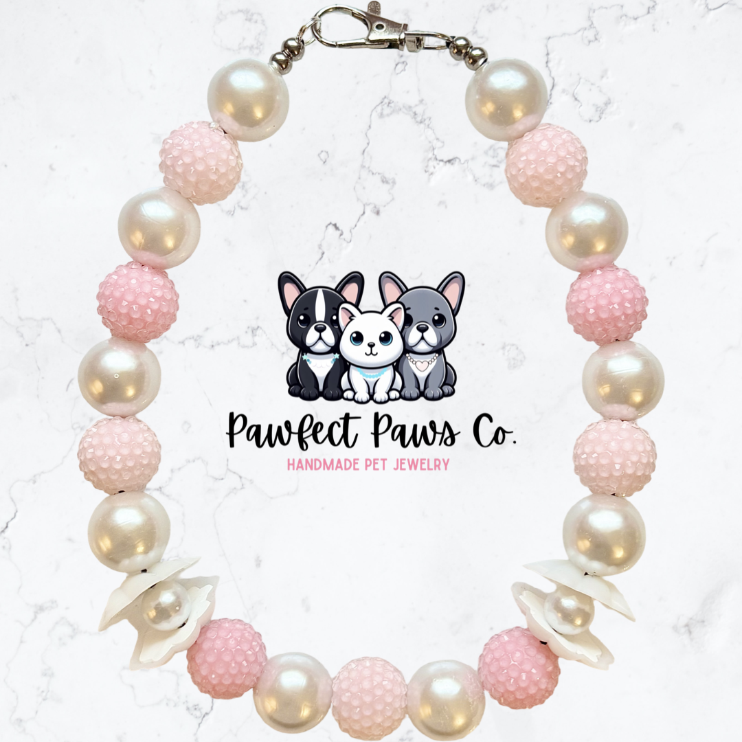 Pearl Cove* Custom Sparkle Beaded Dog/Cat Collar Necklace!