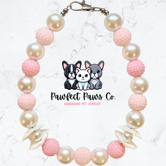 Sea Treasure* Custom Sparkle Beaded Dog/Cat Collar Necklace!