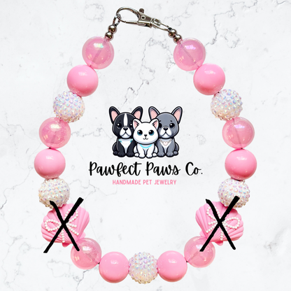 Coquette Cove* Custom Sparkle Beaded Dog/Cat Collar Necklace!