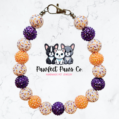 Spooky Sprinkles* Halloween Beaded Dog/Cat Collar Necklace!