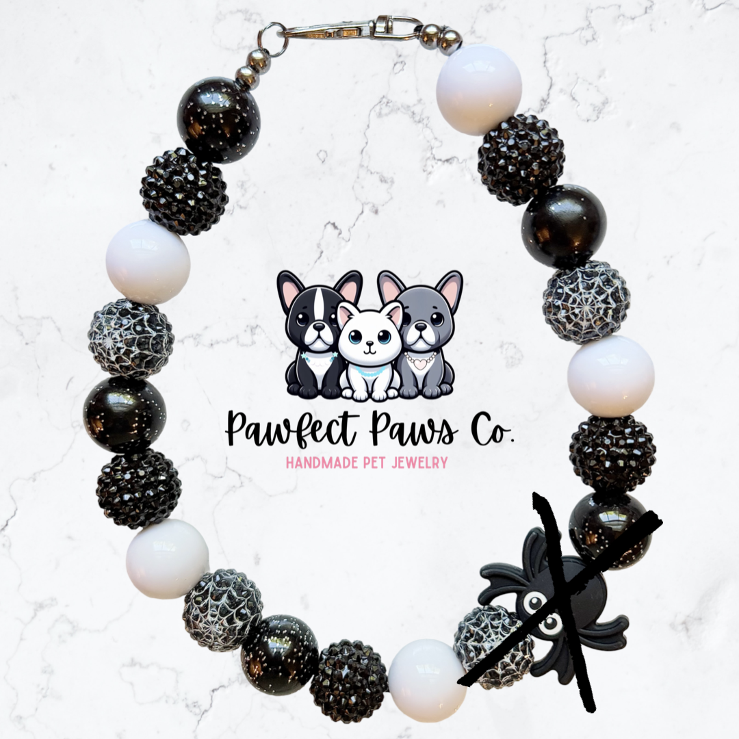 Creepy Crawler* Halloween Custom Beaded Dog/Cat Necklace!