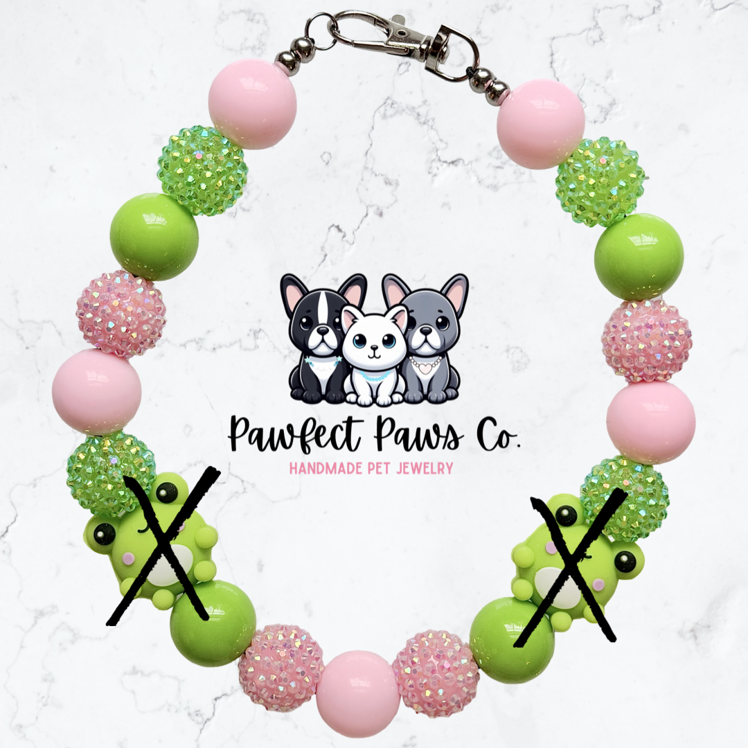Leap into Summer* Custom Sparkle Beaded Dog/Cat Collar Necklace!