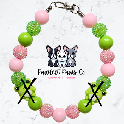 Leap into Summer* Custom Sparkle Beaded Dog/Cat Collar Necklace!