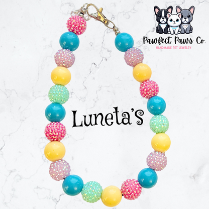 Luneta & Luana’s Birthday Custom Beaded Necklaces