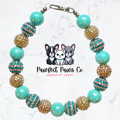 Tide Chaser* Custom Sparkle Beaded Dog/Cat Necklace!
