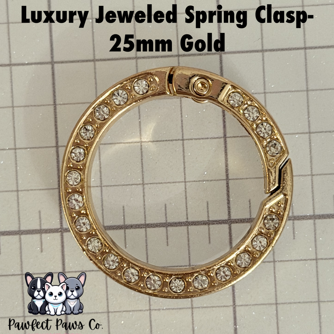 Choose O-Ring (Spring clasp or closed). ADD ON: Collar Strength Upgrade