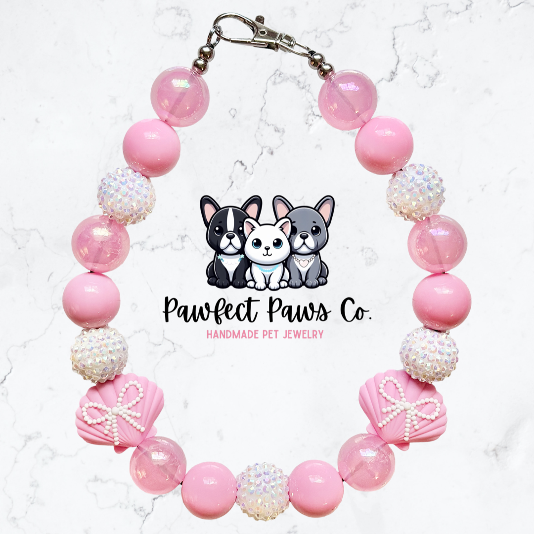 Coquette Cove* Custom Sparkle Beaded Dog/Cat Collar Necklace!