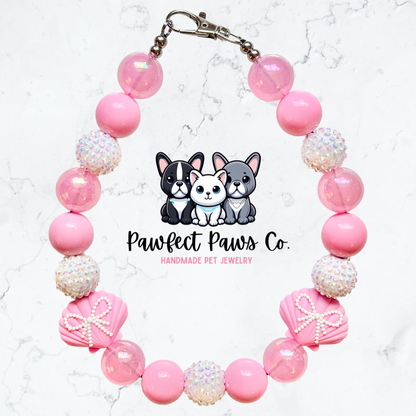 Coquette Cove* Custom Sparkle Beaded Dog/Cat Collar Necklace!