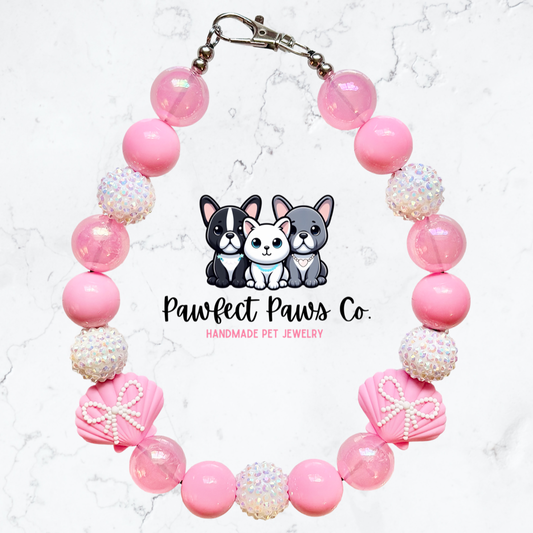 Coquette Cove* Custom Sparkle Beaded Dog/Cat Collar Necklace!
