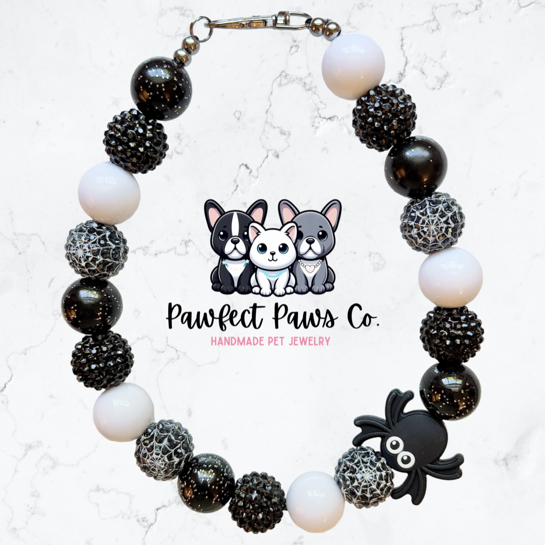 Creepy Crawler* Halloween Custom Beaded Dog/Cat Necklace!