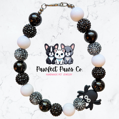 Creepy Crawler* Halloween Custom Beaded Dog/Cat Necklace!