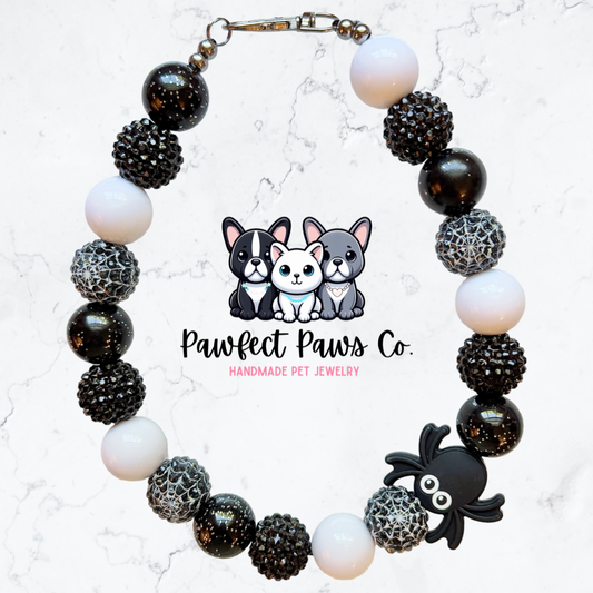 Creepy Crawler* Halloween Custom Beaded Dog/Cat Necklace!