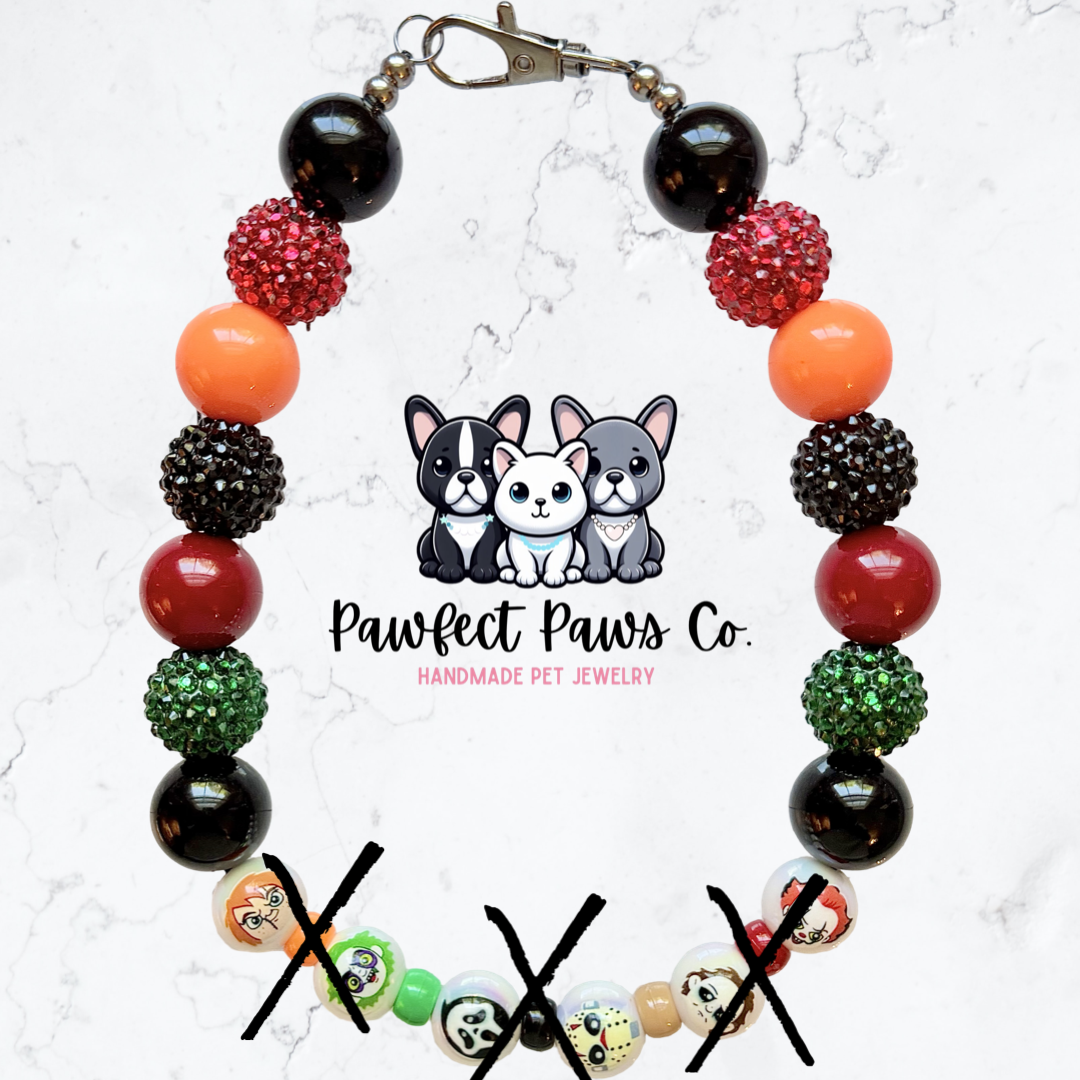 Thriller* Halloween Movie Custom Beaded Dog/Cat Necklace!