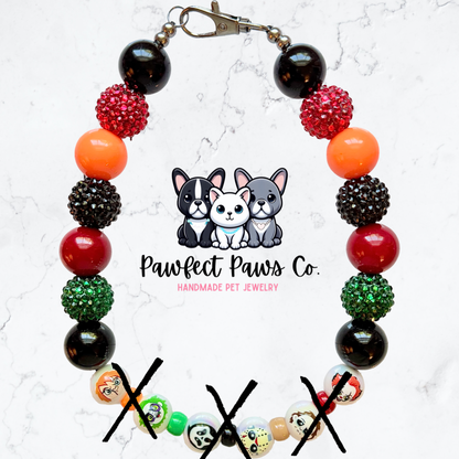 Thriller* Halloween Movie Custom Beaded Dog/Cat Necklace!