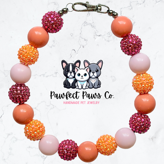 Fall Girly!* Beaded Dog/Cat Collar Necklace!
