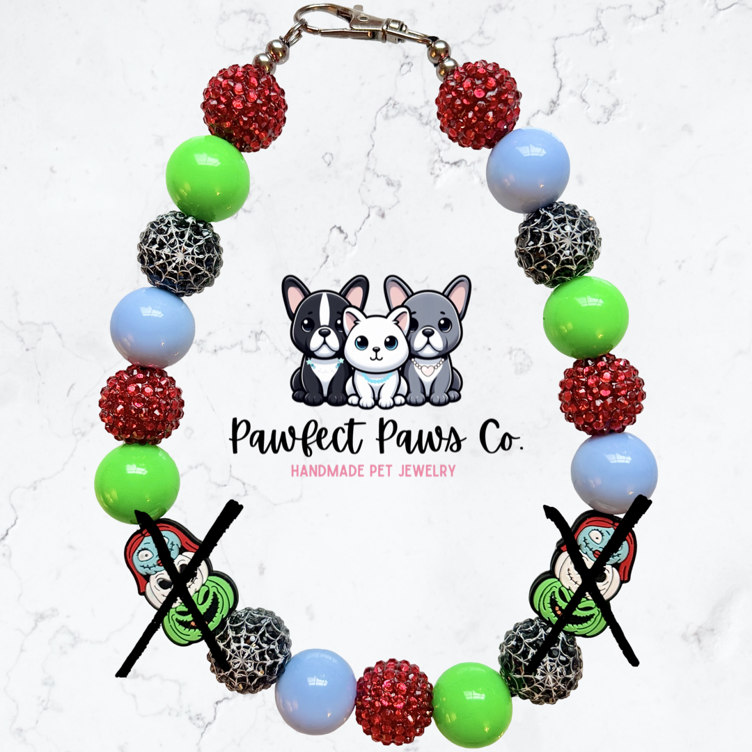Pumpkin Nightmare* Halloween Custom Beaded Dog/Cat Necklace!