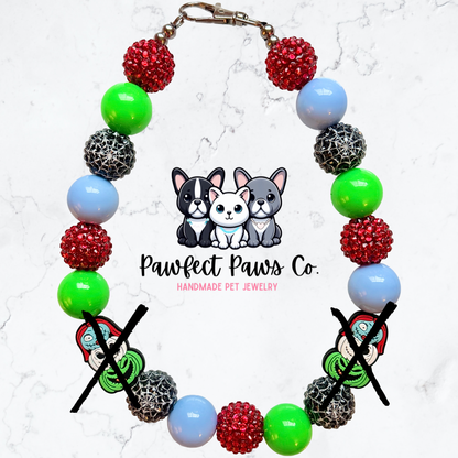 Pumpkin Nightmare* Halloween Custom Beaded Dog/Cat Necklace!