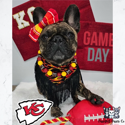 Touchdown* Choose Your Football Team - Custom Beaded Dog/Cat Collar Necklace!