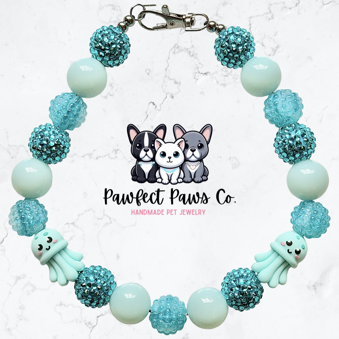 Don’t Be Jelly* Custom Sparkle Beaded Dog/Cat Collar Necklace!