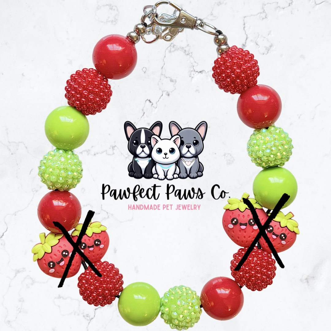 Two Sweet* Custom Sparkle Beaded Dog/Cat Collar Necklace!