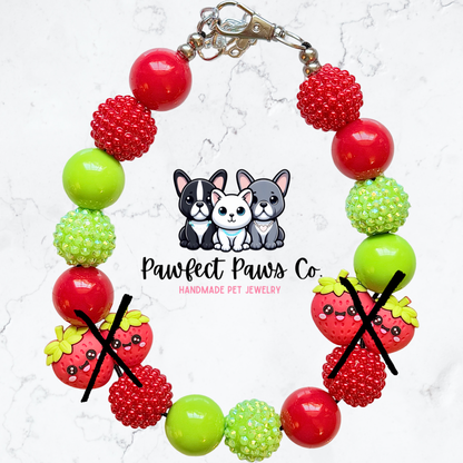 Two Sweet* Custom Sparkle Beaded Dog/Cat Collar Necklace!