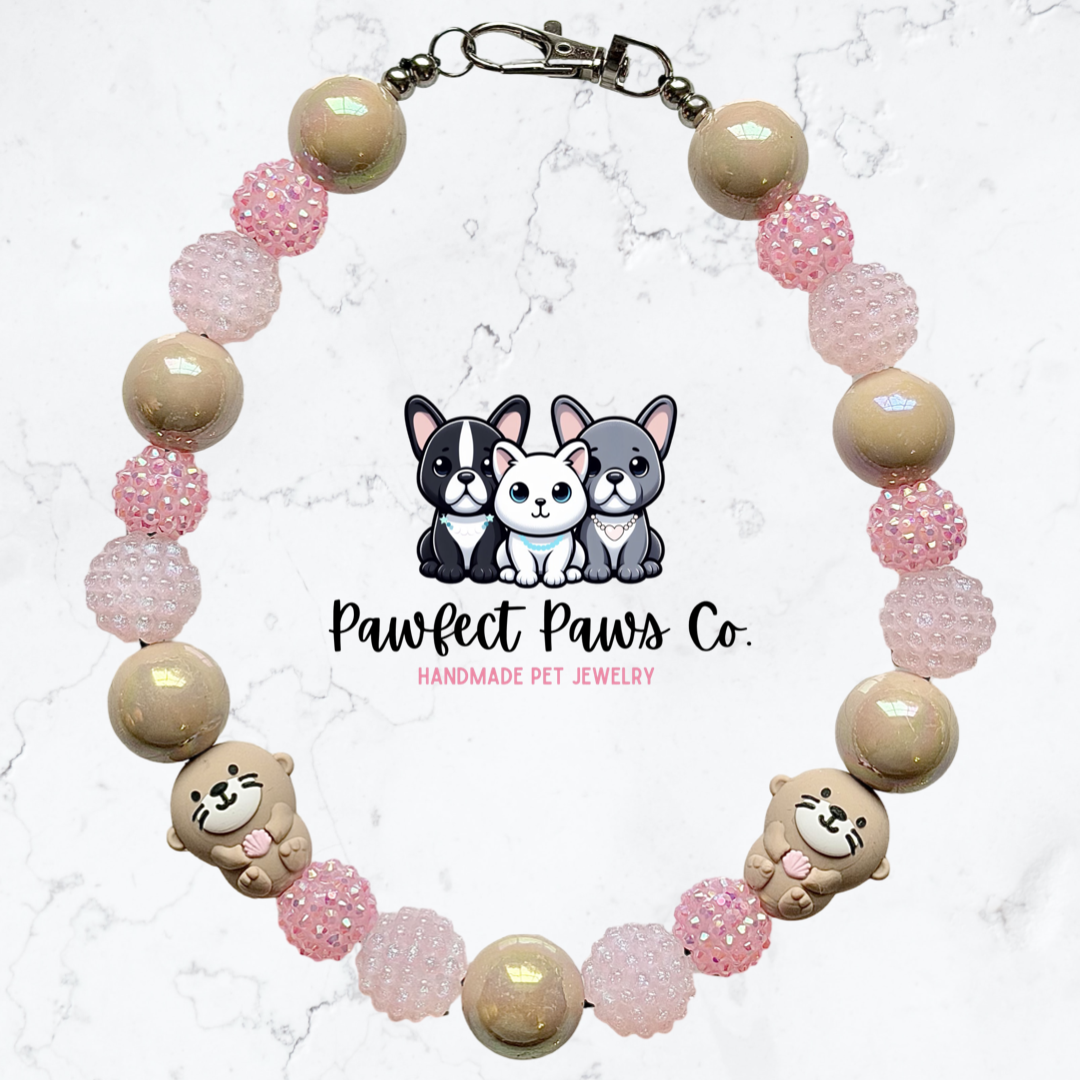 Shell Collector* Custom Sparkle Beaded Dog/Cat Collar Necklace!
