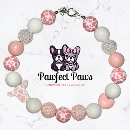 Moo-vie Star* Custom Beaded Dog/Cat Collar Necklace!