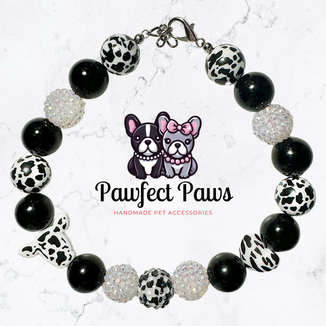 Udderly in Love * Custom Beaded Dog/Cat Collar Necklace!